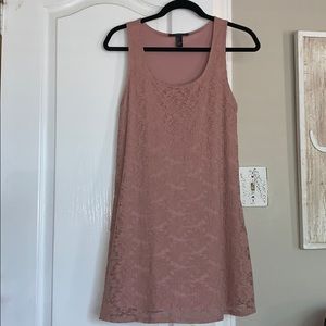 pink floral dress